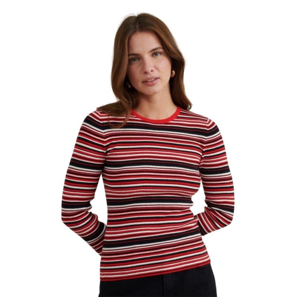 Nobody's Child Womens/Ladies Striped Slim Sweater Top / Multicolored